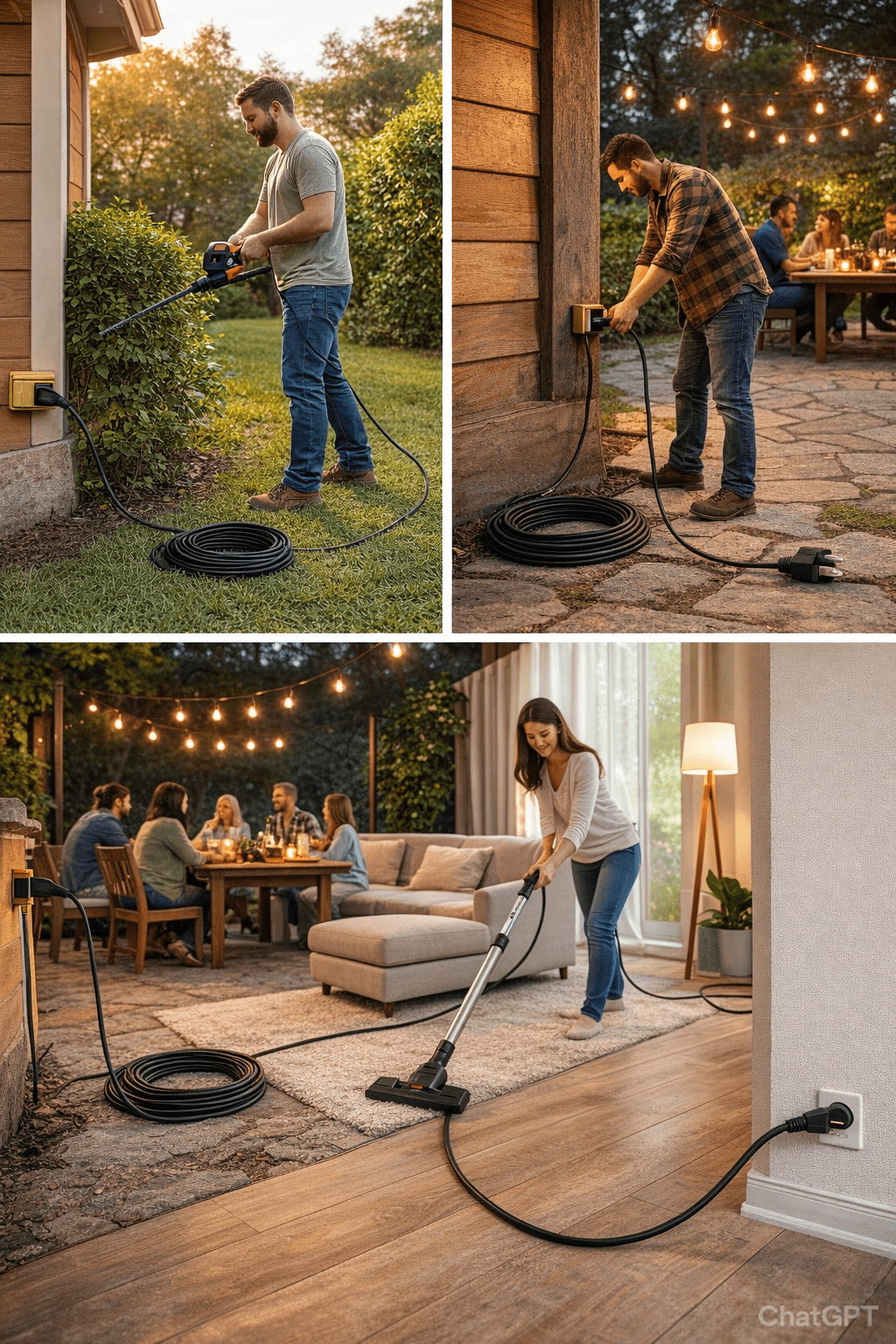 12 gauge extension cord 50 feet 15 amp extension cord 50 ft 12/3 125V 1875 WATTS Heavy Duty Indoor Outdoor Grounded power extension cord 50 ft 12 gauge Electric Cable 12 awg extension cord 5