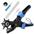 thumbnail image 1 of （Blue）Leather Hole Punch [Perfect Set] Professional Belt Punch, 1 of 4