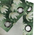 thumbnail image 4 of Ambesonne Floral Grommet Curtain, Blossoming Spring Asian Art, 50"x120", Reseda Green, 4 of 5