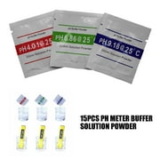 Gymark NEW 15Pcs PH Meter Buffer Solution Powder for Precise Calibration Easy US