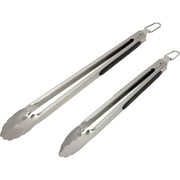 Cuisinart 2-Piece Locking BBQ Tong Set in Stainless Steel
