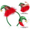 thumbnail image 4 of Christmas Headwear Headbands Bulk Elf Party Hats Christmas Tree Headband for Kids Adults,3, 4 of 5