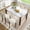 Beige+White, variant on UHOMEPRO 5 Piece Dining Table Set, Faux Marble Tabletop and 4 Upholstered Chairs with Rubberwood Legs, Rectangle Kitchen Table with Table Set for Bar Dining Room Breakfast Nook, Beige+White