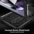 thumbnail image 2 of For Samsung Galaxy S22 Ultra Case, S22 Ultra Case with Invisible Stand, Military Grade Protective Cases with Ring[Adjustable & Foldable] ,Magnetic for Samsung Galaxy S22 Ultra case,Shockproof,Black, 2 of 11