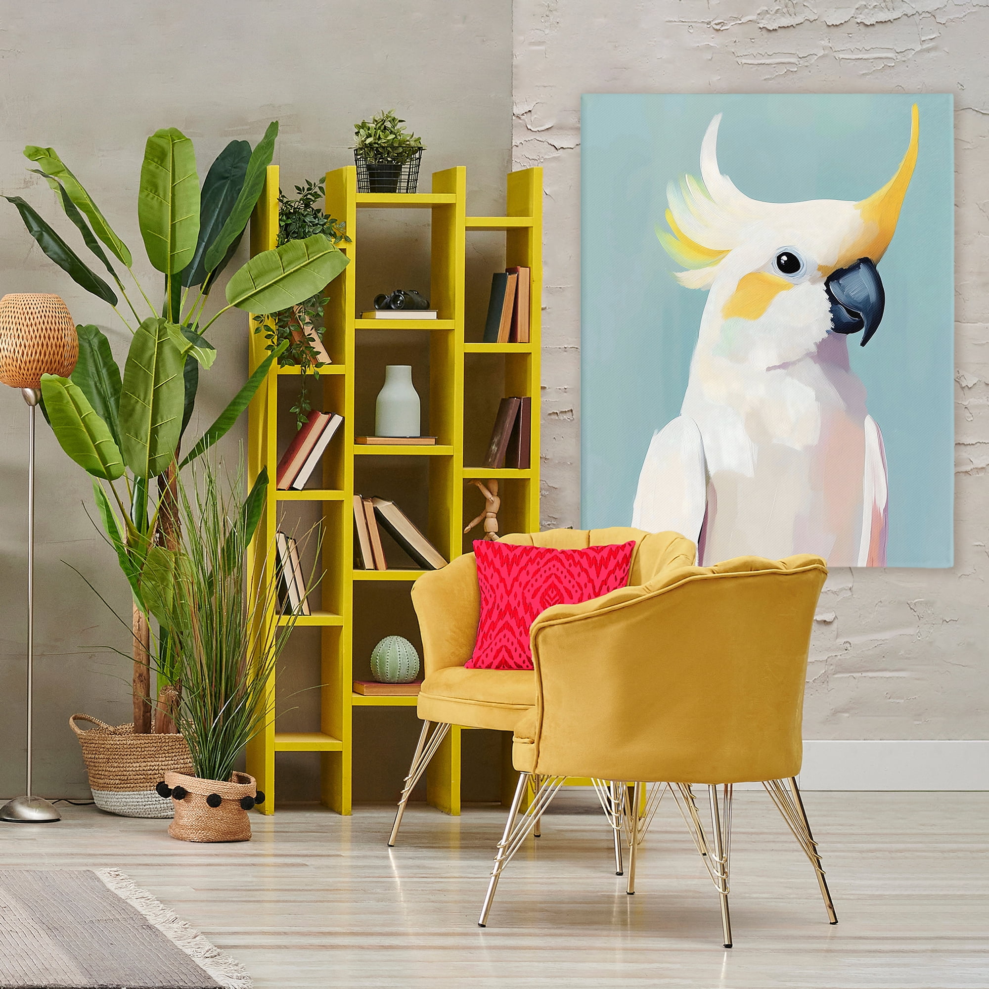 Stupell Industries Yellow Crested Cockatoo Canvas Wall Art, design by The Prints Vibe