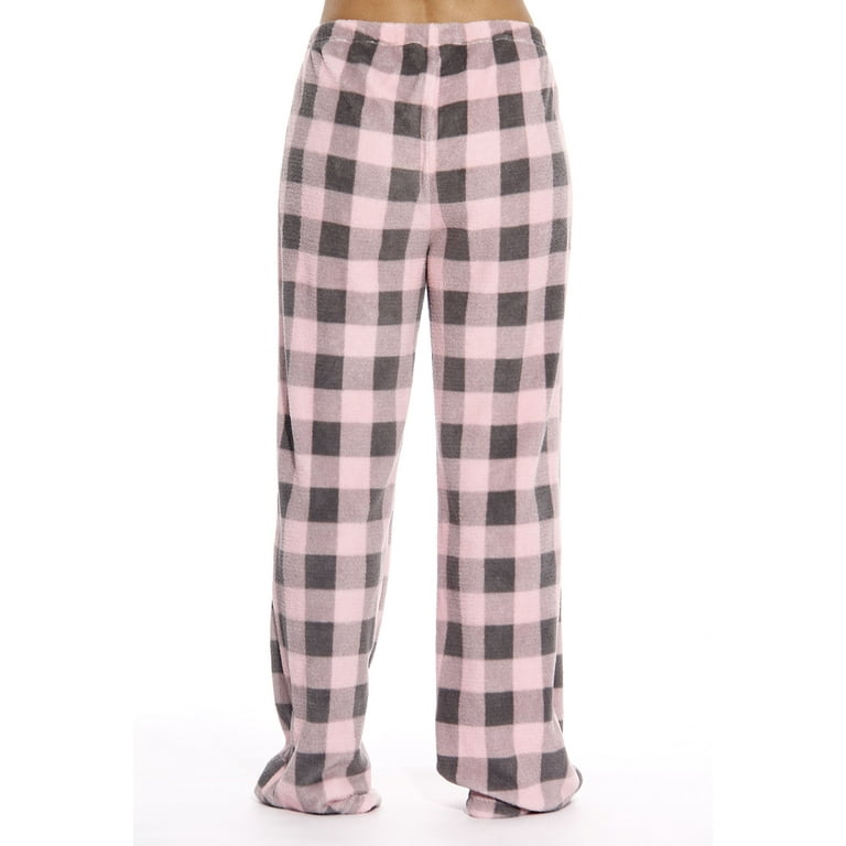 Just Love Women's Plush Pajama Pants - Soft And Cozy Sleepwear Fleece Lounge  Pjs - Buffalo Check 6286-m : Target