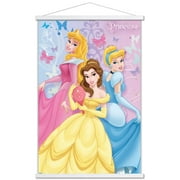 Disney Princess - Butterfly Wall Poster with Wooden Magnetic Frame, 22.375" x 34"