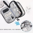 thumbnail image 4 of FloreceBien Bolsa para cables, bolsa para dispositivos electrónicos, organizador de accesorios electrónicos, organizador de cables portátil, bolsa doble para cables para accesorios electrónicos,, 4 of 6