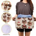 thumbnail image 3 of Yayeee Canvas Storage Basket with Handles for Shelves Fabric Bins Closet Organizer, Cute Chocolate Cakes, 3 of 8