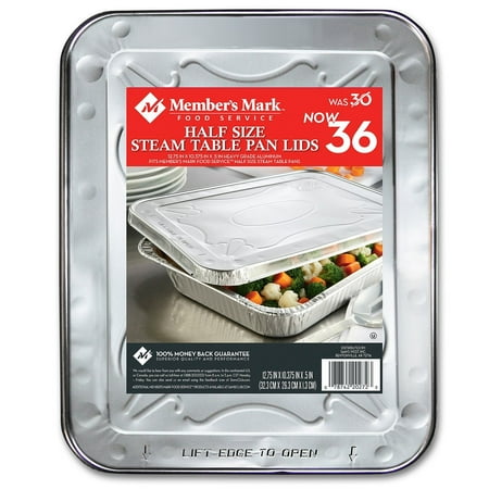 Member's Mark Aluminum Steam Table Lids, Half Size (36ct.)