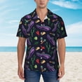 thumbnail image 2 of Pofeuu Colorful Vintage Cactuses Print Hawaiian Shirt for Men Sleeves Casual Button Down Summer Beach Dress Shirts T-Shirts,Medium, 2 of 7