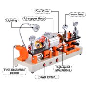 PWTOOL Key Duplicating Machine for 8 Specific Models Horizontal Key Cutting Duplicating Machine Cutter