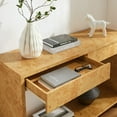 thumbnail image 5 of Hudson 2-Drawer Burl Wood Console Table, 5 of 9