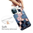 thumbnail image 2 of Pour iPhone 15 Pro Max Étui de Protection TPU IMD Marbre Couverture Arrière Mobile, Style A, 2 of 4