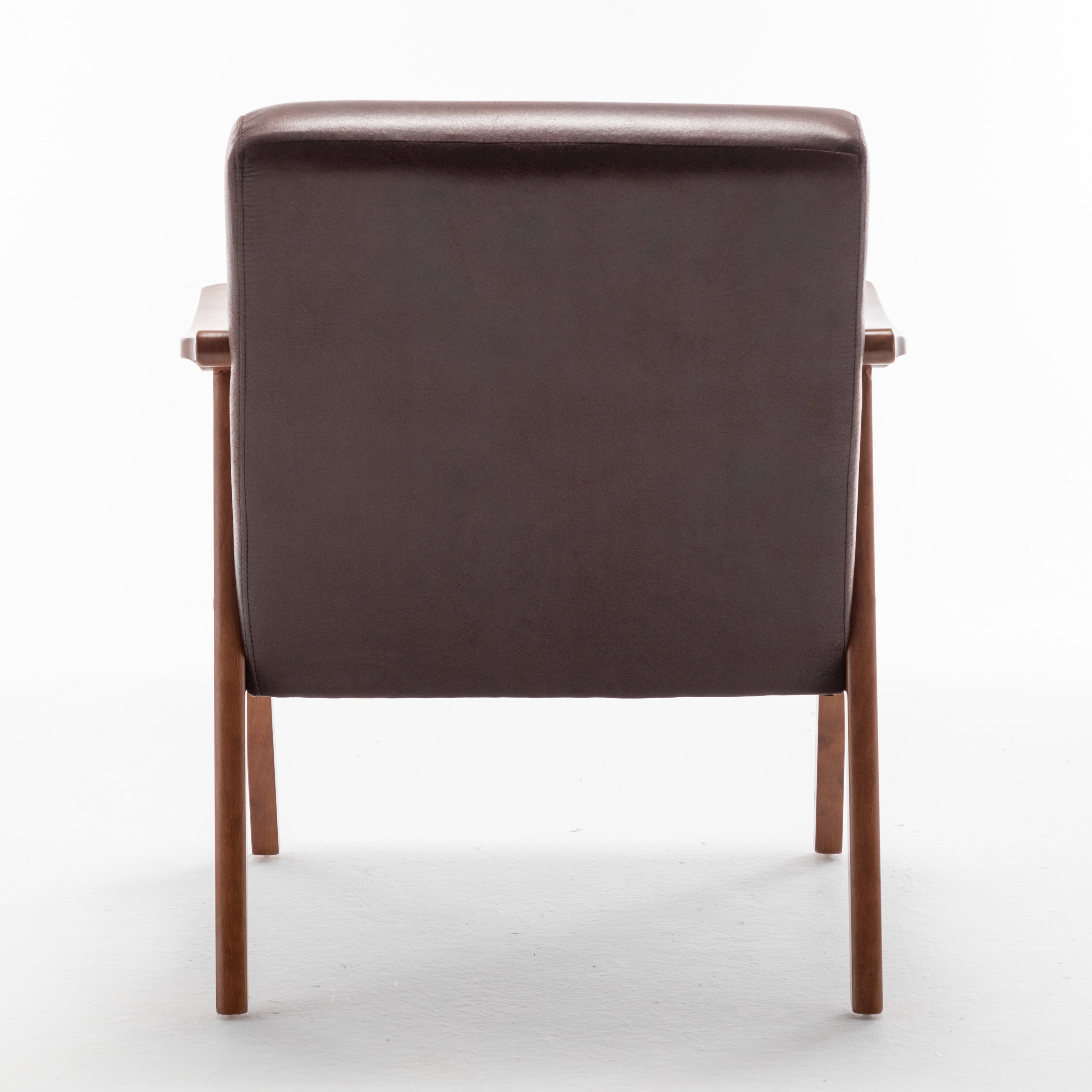 US Pride Furniture Cedrice 26.37" Microfiber Accent Chair, Dark Brown