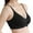 Black, variant on Wire Bras for Women Women's Jelly Glue Lift Up Soft Support Seamless Push Up Side Retraction Semi Fixed Cup Bra