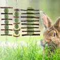 thumbnail image 6 of Bunny Chew Toys, Rabbit Chew Toys for Teeth Grinding, Improve Dental Health, 100% Natural Apple Wood Timothy Grass Cake Treats for Rabbits Guinea Pigs Chinchillas Bunnies Hamsters (3 Pcs), 6 of 7