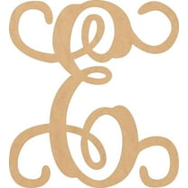 Wood Letters, Blank 15'' Vine Font E, Craft Wall Hanging Shape