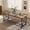 Rustic Brown-X Legs, variant on Manora 70.8 Inch Industrial Rectangular Dining Table for 6-8 People, Heavy Duty Wooden Kitchen Table with Black Metal Frame for Dining Room Kitchen