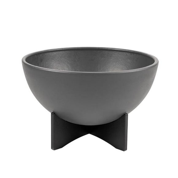 RTS Home Accents 556600131A7981 RTS Home Accents Lg. Solerno Planter, Graphite