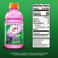 thumbnail image 5 of Gatorade Lower Sugar, No Artificials Rain Berry Flavored Electrolyte Sports Drink, 12 fl oz Bottle, (4 pack), 5 of 6
