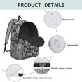 thumbnail image 4 of Paisley Pattern Backpack for School,Cute School Bag,Schoolbag with Adjustable Shoulder Straps & Padded Back,15.7"x11.8"x5.5", 4 of 5