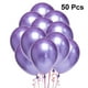 thumbnail image 5 of 50 piezas de 10 pulgadas de látex espesar globos de colores metálicos suministros de adornos de fiesta (púrpura), 5 of 5