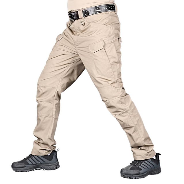 Pantalones tácticos multibolsillos para hombre Pantalones de combate de pesca para senderismo al aire libre ShuxiuWang 8390606324207