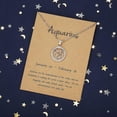 thumbnail image 4 of Collar con colgante de los 12 signos del zodiaco, regalo de cumpleaños para mujeres y niñas, Leo, 4 of 4