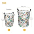 thumbnail image 5 of Balery Fairy Flower Round Laundry Basket with Handles Waterproof Freestanding Laundry Hamper for Clothes Toys in the Dorm and Family-Small, 5 of 8