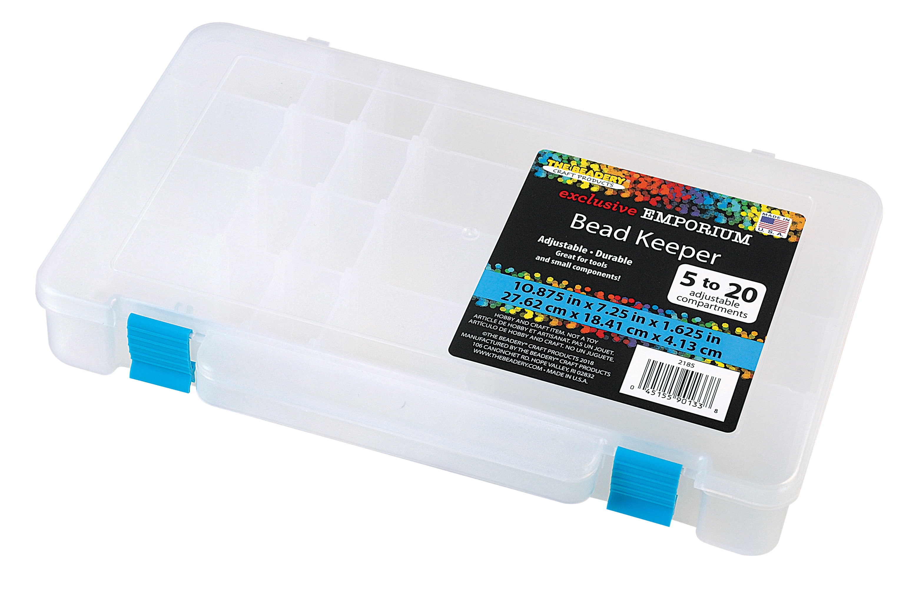 The Beadery Bead Keeper Box, Made from Clear Plastic, Ages 6 and