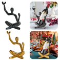 thumbnail image 1 of Abstract Art Wine Rack Modern Sculptural Holder For 6 Bottles Contemporary Living Room Decor, 1 of 9