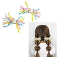 thumbnail image 2 of Yoetaun Easter Cartoon Colorful Ribbon Hair Clip for Kids and Teens Festival Accessory Cotume Hairpin Holiday Themed Hairpieces Color 5, 2 of 4