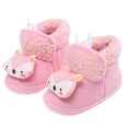 thumbnail image 3 of Fozruso Baby Girls Boys Warm Shoes Soft Sole Booties Snow Boots Comfortable Shoes Toddler Warming And Fashion Shoes Sizes 4.5 Toddler(Pink), 3 of 6