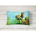 thumbnail image 2 of Carolines Treasures MW1126PW1216 Horse Grazin Canvas Fabric Decorative Pillow 12H x16W multicolor, 2 of 3
