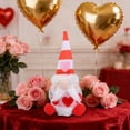thumbnail image 3 of Valentine's Day Decorations Set - Plush Swedish Tomte Figurines with Heart Hat for Home Table, Mantel, Tiered Tray, Shelf Decor & Sweet Valentine's Day Gifts, 3 of 4