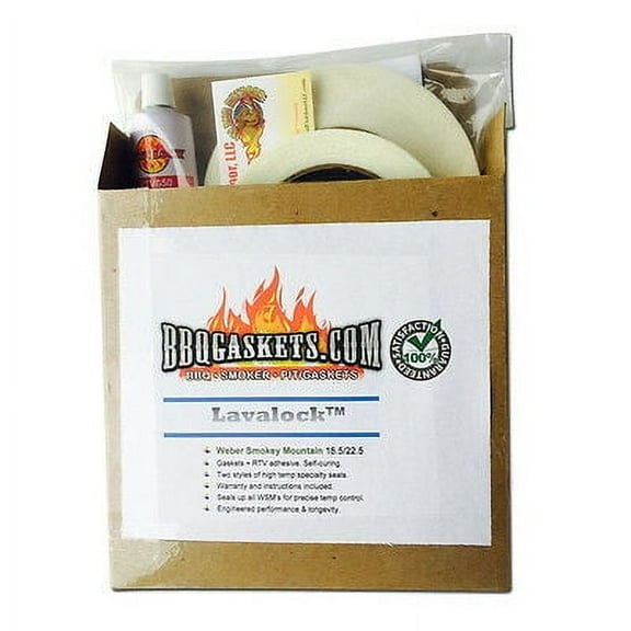 LavaLock gasket kit fits Weber Smokey Mountain WSM bullet smoker seal mod part