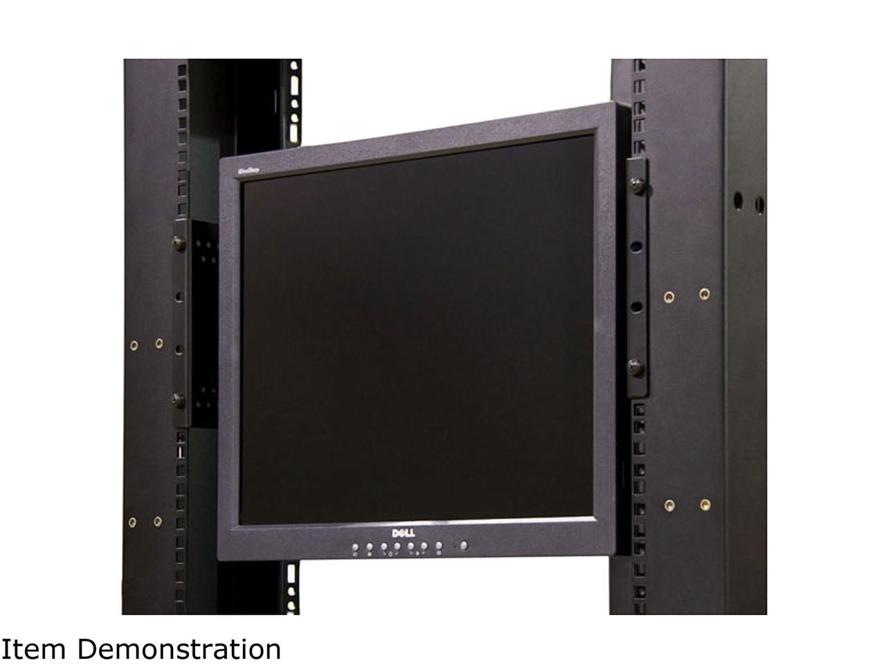 StarTech.com 4U Universal VESA LCD Monitor Mounting Bracket for 19-inch Rack or Cabinet - TAA Compliant - Cold-Pressed Steel Bracket - image 2 of 7