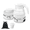 White, variant on SpaceMuse 600ML Portable Foldable Electric Kettle, Small Collapsible Heating Water Boiler for Coffee Tea, Fast Water Kettle, Blue