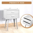 thumbnail image 3 of Urbanest Hartford Two Drawer Side Table, Cream, 3 of 18