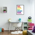 thumbnail image 2 of Stupell Indtries Play Learn Inspire Create Phrase List Rainbow Text,24 x 30,Design by Anna Quach, 2 of 7
