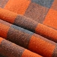 thumbnail image 4 of Men's Fashion Trend Checkered Hooded Sportswear, Casual Long Sleeve Sweatshirt, Street Style Top for Urban Outings, Christmas, Fall Winter, Stylish Daily Wear,Orange,L, 4 of 7