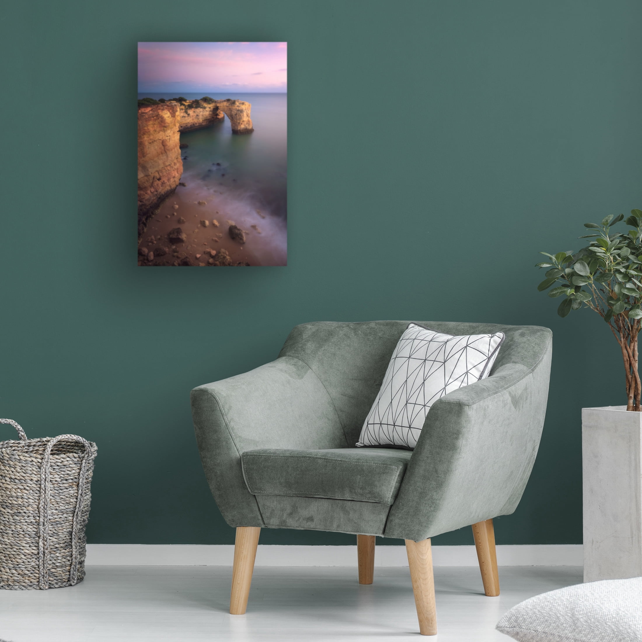 Canvas Wall Art - Sara Delgado Alados 'Praia Da Estaquinha' Wall Art for Living Room, Bedroom, or Office D?cor by Trademark Fine Art - 22 x 32 Inches