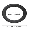 thumbnail image 2 of Uxcell 67.4x48x0.8mm Air Compressor Replacement Piston Ring Dark Grey 2 Pack, 2 of 5