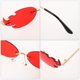 thumbnail image 3 of TABLETREANDS 1Par Gafas De Fiesta Sin Montura Con De Llama Roja Para Disfraces Y Eventos Temáticos, 3 of 8