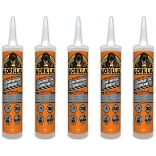 Gorilla Heavy Duty Construction Adhesive with Tip Glue 2.5 oz White, 2-Pack  