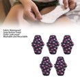 thumbnail image 4 of Reusable Menstrual Pads, Breathable Washable Period Pads 5pcs Floral Printed Super Absorbent  for Female T08,T12,T18, 4 of 7
