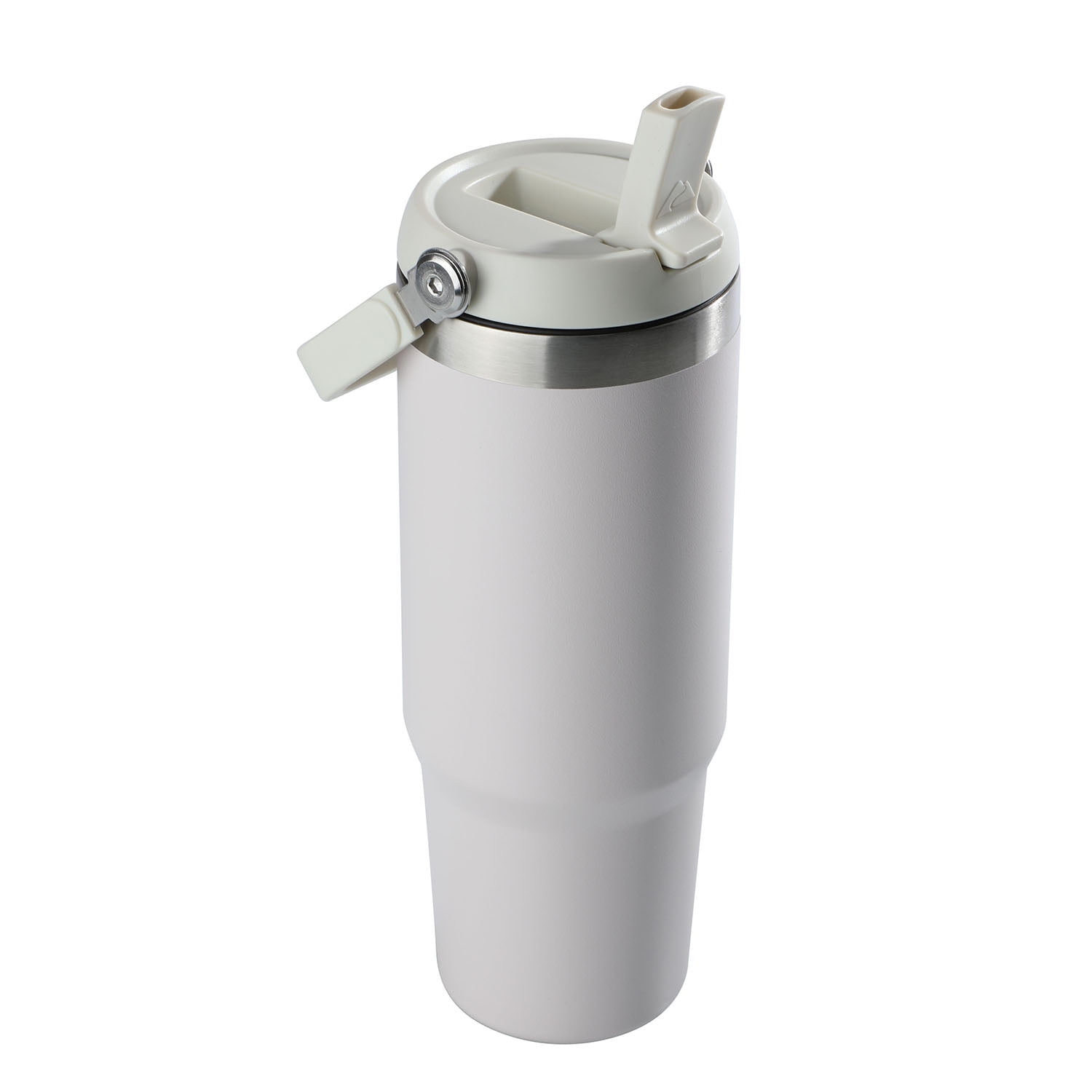 Ozark Trail 30 oz Insulated Stainless Steel Tumbler with Swivel Handle, Tan
