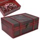 thumbnail image 4 of Treasure Chest, Wooden Storage Box Decorative Alloy Hinge  For Women For Home Decoration ANGGREK Retro Wood Storage Box, 4 of 8