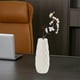thumbnail image 5 of Jarrón Yuanzi de plástico con imitación de esmalte Decoración moderna para el hogar de 30 cm (118 pulgadas) para arreglos florales Maceta para flores secas en mueble de TV y sala de estar Blanco o, 5 of 6
